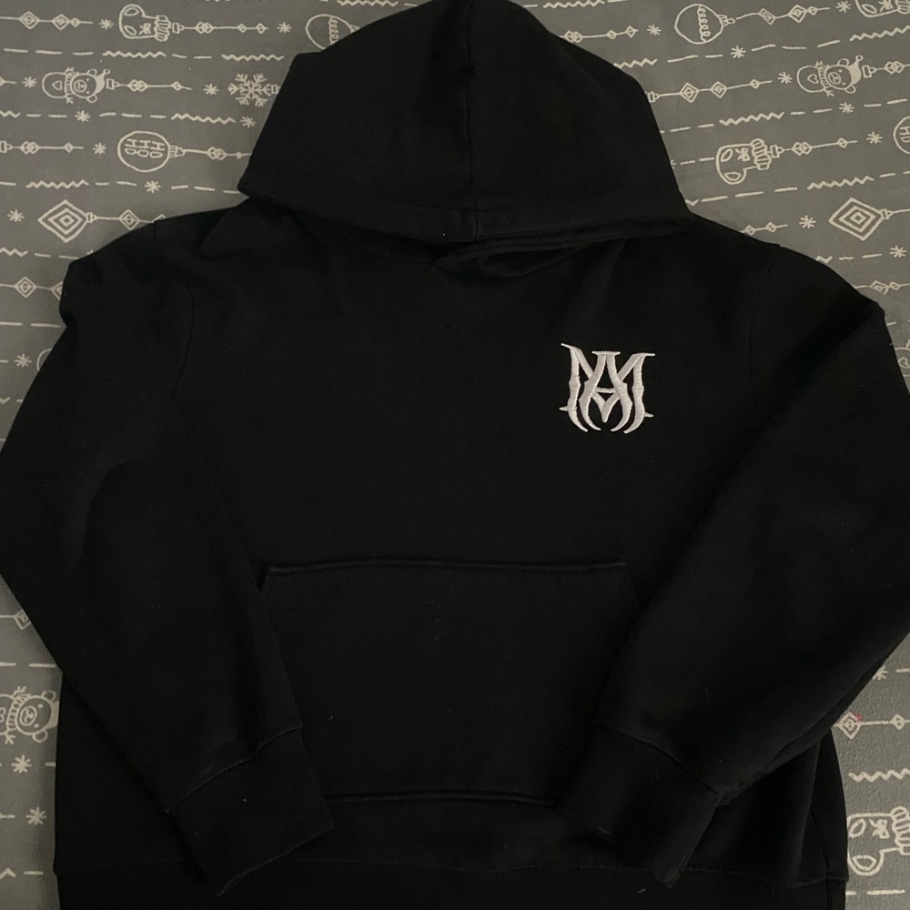 AMIRI Black Hoodie with Logo